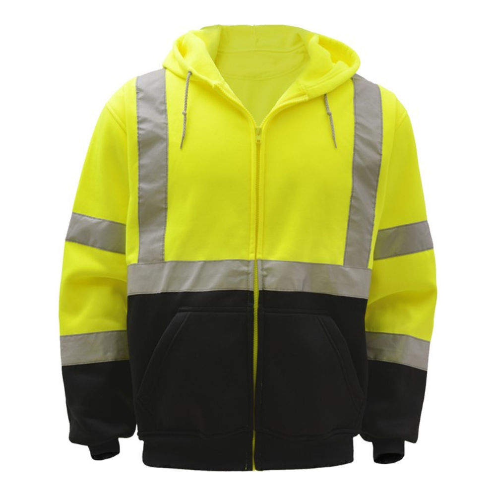 GSS Safety Class 3 Zipper Front Hooded Sweatshirt from GME Supply